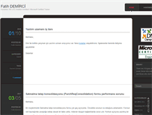 Tablet Screenshot of fatihdemirci.net